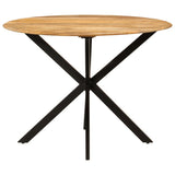 Dining Table 110x78 cm Solid Wood Mango and Steel 338454