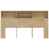 Headboard Cabinet Sonoma Oak 180x19x103.5 cm 811883