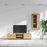 TV Cabinet Set FLORIN 3 pcs Artisan Oak Engineered Wood 3397933