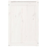 Laundry Box White 44x44x66 cm Solid Wood Pine 823565
