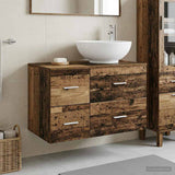Bathroom Furniture Set 2 pcs Old Wood Engineered Wood 3403998