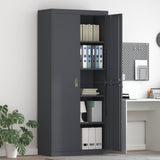 Storage Cabinet Anthracite 90 x 40 x 200 cm Steel 3406174