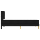 Bed Frame with Mattress with Headboard Black 90 x 190 cm Fabric 3415252