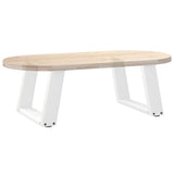 Coffee Table Legs U-Shaped 2 pcs White 50x cm Steel 4012745
