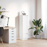 Highboard White 29,5x34x119,5 cm Engineered Wood 861652