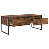 Coffee Table Smoke Oak 100 x 46 x 40 cm Engineered Wood 886446
