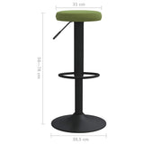 Bar Stools 2 pcs Light Green Velvet 333145