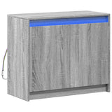Sideboard with LED Grey Sonoma 72x34x61 cm Engineered Wood 852178