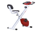Folding Exercise Bike, Fitness Bicycle Indoor Trainer, 8-Level Magnetic Resistance Adjustable, with T3398P349153
