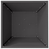 Garden Planter 5 pcs Black 40 x 40 x 15 cm Cold-rolled Steel 873811