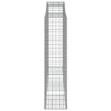 Arched Gabion Baskets 7 pcs 300x50x200/220 cm Galvanised Iron 3146796