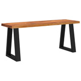 Bench with Live Edge 110 cm Solid Wood Acacia 353293