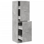 Apothecary Cabinet Concrete Grey 40x41x144.5 cm Engineered Wood 3309639