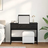 Cosmetic Table with Drawer Black Oak 100 x 45 x76 cm 871671