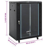 15U Network Cabinet with Swivel Feet 19" IP20 60x45x86 cm 30264