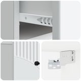 Wall-Mounted Bedside Cabinet 2 pcs White 34.5 x 33 x 20 cm 898936