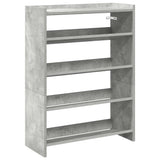 Shoe Rack Concrete Grey 60x25x81 cm Engineered Wood 859881