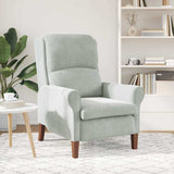 Armchair Light grey 76 x 94 x 102 cm Velvet 42009857