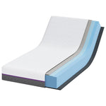 Mattress White and Grey 80 x 160 cm Memory Foam 4106322