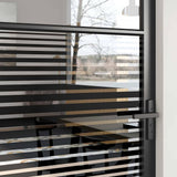 Glass Door Striped Black 102.5 x 3.5 x 201.5 cm Aluminium 42012456