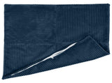 Cushion Cover 6 pcs ALMELO Navy Blue 60 x 60 cm Corduroy 915414