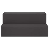 2-Step Garden Stairs 80.5 x 56.5 x 34 cm Steel Black 8016946