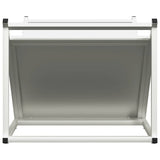 Firewood Rack White 70x43x34.5 cm Cold-rolled steel 864174