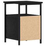 Bedside Cabinets 2 pcs Black Oak 34x35.5x50 cm Engineered Wood 862138