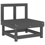Middle Sofa Grey Middle Sofa with Black Cushion 825431