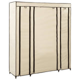 Cabinet Cream Non-woven fabric 150 x 45 x 176 cm Collapsible 282435