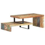 ZNTS 2 Piece Coffee Table Set Solid Reclaimed Wood 320393