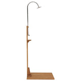 Garden Shower 75x75x210 cm Solid Teak Wood 312276