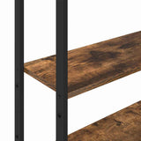 Book Cabinet Smoked Oak 60 x 24 x 161 cm Engineered Wood 883858