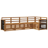 Sectional Sofa Set 4 pcs Natural Solid Acacia Wood 3384350