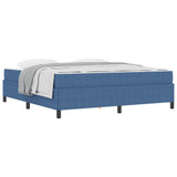 Bed Frame with Mattress Blue 180 x 200 cm Fabric 3399138