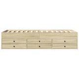 Daybed with Drawers without Mattress Sonoma Oak 90x190 cm Single 3280883