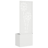 Garden Privacy Screen White 50 x 150 cm Cold-rolled steel 876435