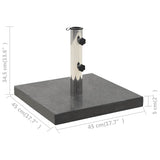 Parasol Base Black Granite 45 cm x 45 cm base Parasol Base 45065