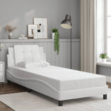 Bed Frame without Mattress "Zadar" White 80x200 cm Faux Leather 3208143