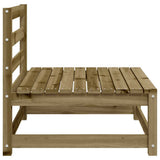 Garden Sofa Natural Wood Impregnated Solid Pine Wood Medium 837934