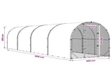 Chicken Coop Silver 800 x 200 x 200 cm Galvanised Steel 3434688