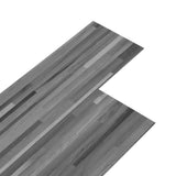 PVC Flooring Planks 4.46 m 3 mm Self-adhesive Striped Grey 146576