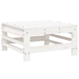 7 Piece Garden Lounge Set White Solid Wood Pine 3186264