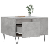 Coffee Table Concrete Grey 55x55x36.5 cm Engineered Wood 830760