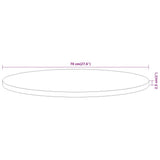 Table Top 70x2.5 cm Round Solid Wood Acacia 370052