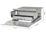 11.5KG Automatic Chicken Poultry Feeder Rat Proof Treadle Self Opening with Galvanized Steel and T3398P349831