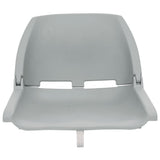 2 Piece Foldable Boat Seat Set Grey 272237