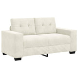 Sofa Cream 160 x 77 x 82 cm Fabric 4105118