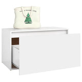 808666 Hall Bench 80x40x45 cm White Engineered Wood