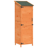 Garden Shed with Roof Brown 59.5 x 56 x 176.5 cm Solid Fir Wood 42033447